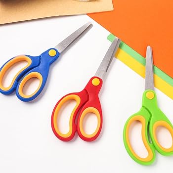 Amazon.com: LOVESTOWN Kids Scissors, 5.7inches Steel Blades